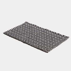 Home Beautiful Dark Grey Polyester Cotton Door Mat
