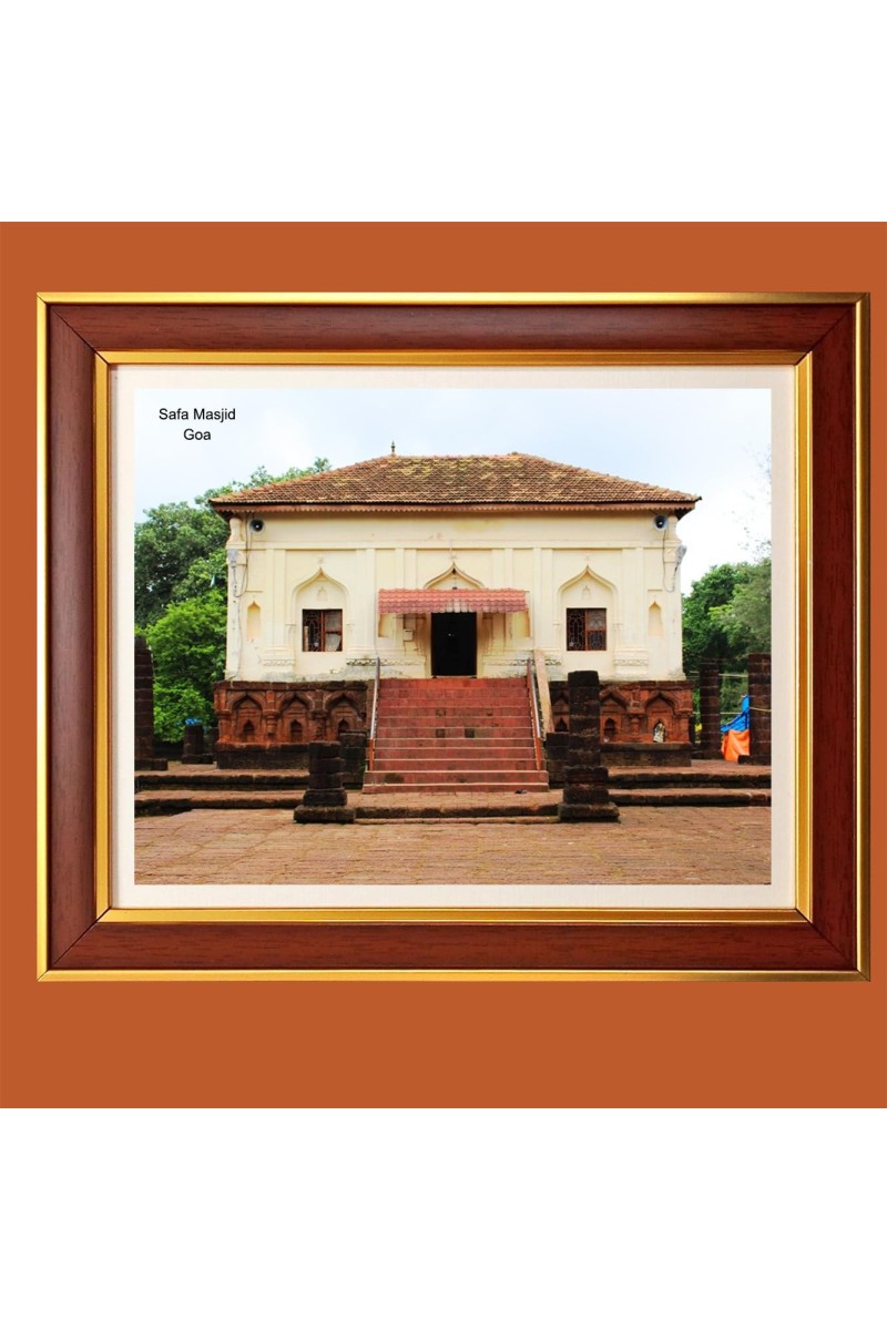 Safa Masjid, Goa Photo Frame, 10x14 Inches Stylish Framed Islamic wall art for Home & Office Decoration and gift for Muslims