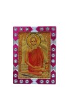 Hitech Sales Mini Decorative Baba Lokenath Photo Frame with Designing Border Religious Gift for Home, Office Décor and Card dasboard Small Temple Idol Frame for Worship (6 x 8 cm – 1 Pcs)