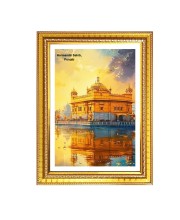 Gurudwara Harminder Sahib Gurudwara, Golden Temple, Punjab Photo Frame 10x14 Inch | Spiritual Wall decoration for Home & Office | | Gift for Sikh Punjabi