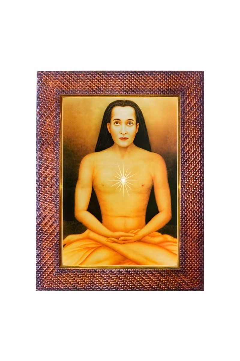 Ramakrishna Paramahansa Photo Frame 13X17 Inch Religious Wall & Table Decor Frame | Ramakrishna Paramahansa Spiritual Photo Frame For Home, Temple & Office | Decorative Hindu God & Goddess Frame (