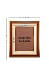 HiTechMart Polystyrene Photo Frame 9x11 Inch with Gold Trim Tabletop Picture Frame for Home Decor, Family Portraits, Wedding & Office