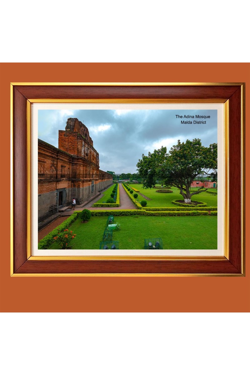The Adina Mosque in Malda District Photo Frame, 10x14 Inches Stylish Framed Islamic wall art for Home & Office Decoration and gift for Muslims