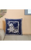 Home Beautiful Blue Microfiber Cushion Cover