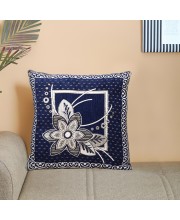 Home Beautiful Blue Microfiber Cushion Cover