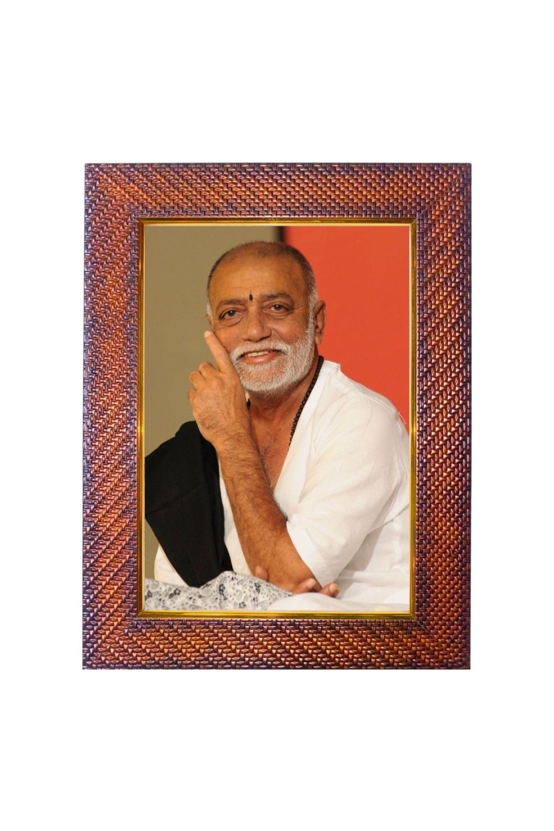 Ramna Mahrshri Photo Frame Religious Wall & Table Decor Frame | Ramna Mahrshri Spiritual Photo Frame For Home, Temple & Office | Decorative Hindu God & Goddess Frame (Pack Of 1) (F18403