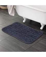 Home Beautiful Anti-Skid Blue Polyester Mat