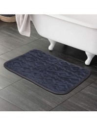 Home Beautiful Anti-Skid Blue Polyester Mat