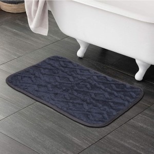 Home Beautiful Anti-Skid Blue Polyester Mat Home Beautiful Anti-Skid Blue Polyester Mat