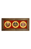 Maa Durga, Trirupati Balaji, Maa Lakhshmi Photo Frame - 8x14 Inch Brown Wooden Frame | Hindu Gods Wall Decor For Home & Office