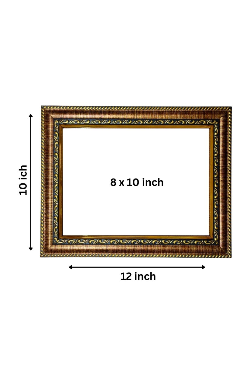 Hi Tech Sales Kamdhenu Cow with Shivling Photo Frame for wall/table, Study & living room, gifts (10 x 12)