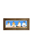 Hitech Sales Anukul Chandra Thakur Pariwar in One Religious Photo Frame (16.6 x 6.6 inches, Golden, Pvc Frame)