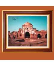 Kabuli Bagh Masjid, Haryana Photo Frame, 10x14 Inches Stylish Framed Islamic wall art for Home & Office Decoration and gift for Muslims