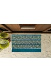HI TECH Sales Cotton Doormat for Home Entrance – Handwoven Anti-Slip Welcome Rug | Indoor Outdoor Washable Floor Mat for Doorway, Bathroom, Kitchen, Entryway – Multicolor Decorative Carpet Mat