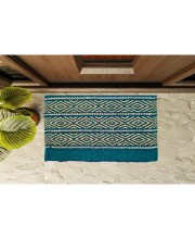 HI TECH Sales Cotton Doormat for Home Entrance – Handwoven Anti-Slip Welcome Rug | Indoor Outdoor Washable Floor Mat for Doorway, Bathroom, Kitchen, Entryway – Multicolor Decorative Carpet Mat