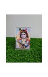 HiTechMart Shree Krishna with Divine Cow Acrylic Photo Frame – Hindu Spiritual Home Décor, Religious Gift, Desk & Wall Art