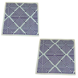 Ashan Mat – Geometric Tufted Floor Rug, Non-Slip & Bordered Finish, Modern Decorative Mat for Living Room, Bedroom, Entryway – Soft & Durable Indoor Carpet (Combo of 2 Multicolor)