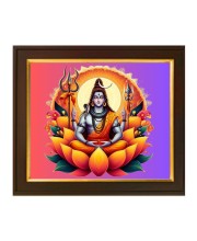 Hitech Sales | Lord Shiva Photo Frame - Perfect for Home Décor, Pooja Room, and Gifts - Size: 10x12 inch.