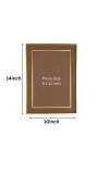 Classic Brown Wooden Photo Frame with Golden Border | Empty Picture Frame for Wall & Table Décor | Suitable for Photo, Certificate & Artwork Display |