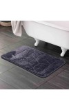 Home Beautiful Dark Blue Microfiber Bath Mat