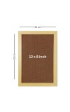 HiTechMart Beige Polystyrene Framed for Home, Office, Durable Frame for Photos (Easy Wall Mounting, 8 x 12 inch)