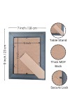 HiTechMart Polystyrene Personalized Photo Frame – Custom Picture Frame for Wall and Tabletop Display – Ideal for Home Decor and Gifting (Dark Brown)