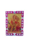 Hitech Sales Mini Decorative Lord Krishna and Sree Radha Photo Frame for Home, Office Décor and Card dasboard (6 x 8 cm – 1 Pcs)