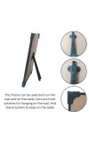Hitech Sales Baro Maa Wooden Laminated Photo Frame with Stand for Pooja Room, Temple, Home Decor, Gift (Wallmount and Tabletop, 24 x 17 cm)