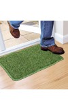 Home Beautiful Anti-Skid Dark Green Polypropylene Door Mat