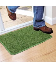 Home Beautiful Anti-Skid Dark Green Polypropylene Door Mat