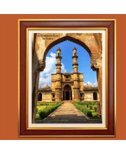 Jami Masjid, Champaner, Gujarat Photo Frame, 10x14 Inches Stylish Framed Islamic wall art for Home & Office Decoration and gift for Muslims