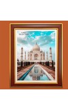 Taj Mahal, Agra, Uttar Pradesh Photo Frame, 10x14 Inches Stylish Framed Islamic wall art for Home & Office Decoration and gift for Muslims