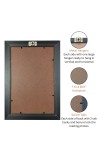 HiTechMart Cream and Brown Polystyrene Framed with Elegant Dual-Tone for Home, Office (Wall Mount, 8 x12 inch)