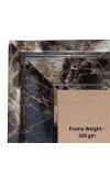 HiTechMart Black Polystyrene 8x10inch Picture Frame Decorative Style Photo Frame with Glass Front, Tabletop Perfect for Wedding Photos or Elegant Home Decor