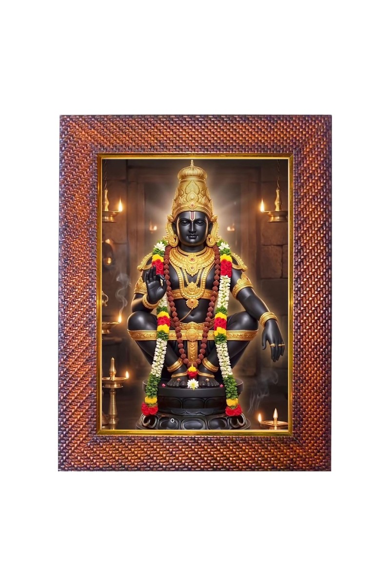 Lord Hanuman Photo Frame Religious Wall & Table Decor Frame | Lord Hanuman Spiritual Photo Frame For Home, Temple & Office | Decorative Hindu God & Goddess Frame (Pack Of 1) (F18221)