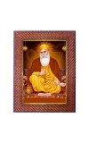 Guru Nanak Photo Frame 15X19 Inch Religious Wall & Table Decor Frame | Guru Nanak Spiritual Photo Frame For Home, Temple & Office | Decorative Hindu God & Goddess Frame (Pack Of 1) (F18245)