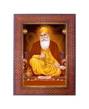 Guru Nanak Photo Frame 13X17 Inch Religious Wall & Table Decor Frame | Guru Nanak Spiritual Photo Frame For Home, Temple & Office | Decorative Hindu God & Goddess Frame (Pack Of 1) (F18245)