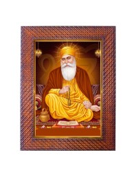 Guru Nanak Photo Frame 13X17 Inch Religious Wall & Table Decor Frame | Guru Nanak Spiritual Photo Frame For Home, Temple & Office | Decorative Hindu God & Goddess Frame (Pack Of 1) (F18245)