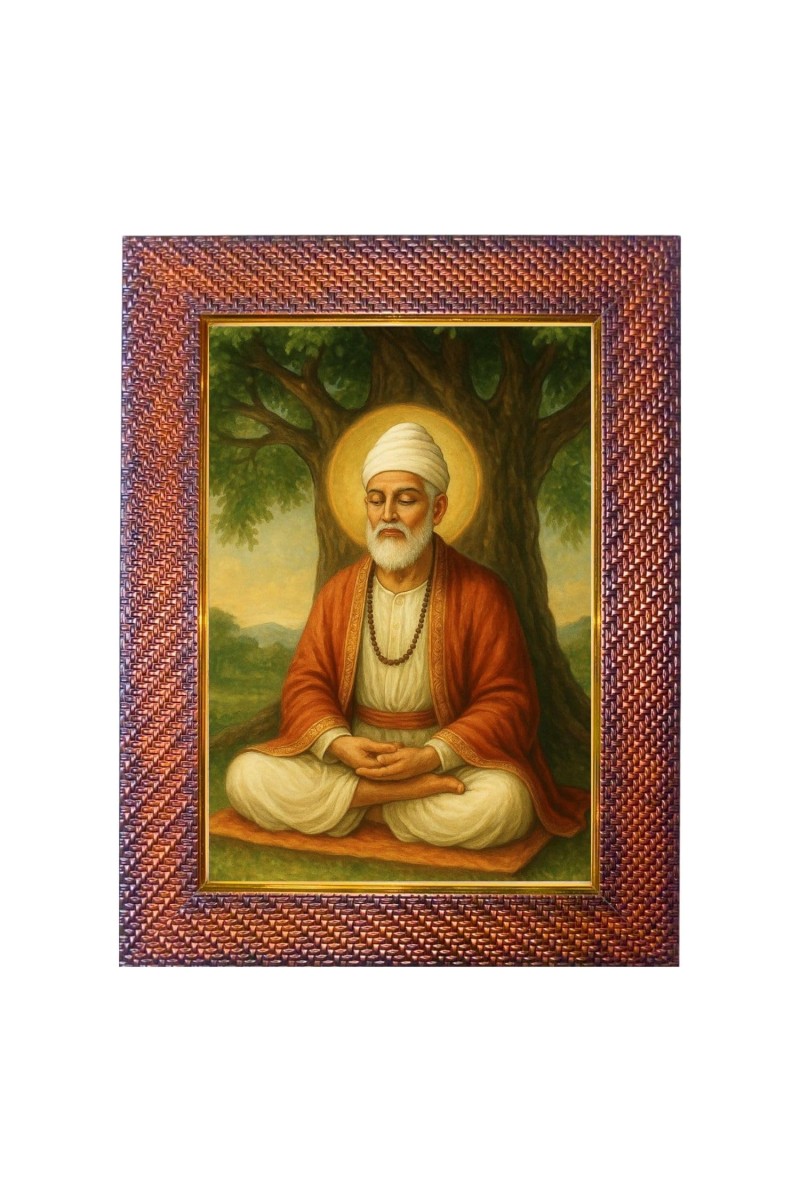 Swami Sivananda Photo Frame 15X19 Inch Religious Wall & Table Decor Frame | Swami Sivananda Spiritual Photo Frame For Home, Temple & Office | Decorative Hindu God & Goddess Frame (Pack Of 1) (F184