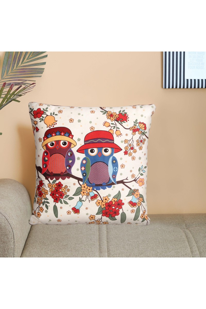 Home Beautiful Muticolour Polyester Cushion