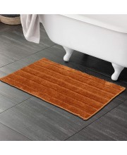 Home Beautiful Anti-Skid Golden Polyester Bath Mat