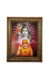 Hi Tech Sales Photo Frame Bhagwan Shuv and Sai Baba Laminated for Office, Wall/Table, Study room & living room, gifts | PVC Frame & Front Face - Glass (8 x 10)