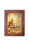Maa Lalita Photo Frame 17X21 Inch Religious Wall & Table Decor Frame | Maa Lalita Spiritual Photo Frame For Home, Temple & Office | Decorative Hindu God & Goddess Frame (Pack Of 1) (F18118)