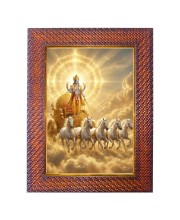 Maa Lalita Photo Frame 17X21 Inch Religious Wall & Table Decor Frame | Maa Lalita Spiritual Photo Frame For Home, Temple & Office | Decorative Hindu God & Goddess Frame (Pack Of 1) (F18118)