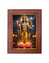 Ramna Mahrshri Photo Frame 15X19 Inch Religious Wall & Table Decor Frame | Ramna Mahrshri Spiritual Photo Frame For Home, Temple & Office | Decorative Hindu God & Goddess Frame (Pack Of 1) (F18403