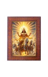 Maa Lalita Photo Frame Religious Wall & Table Decor Frame | Maa Lalita Spiritual Photo Frame For Home, Temple & Office | Decorative Hindu God & Goddess Frame (Pack Of 1) (F18118)