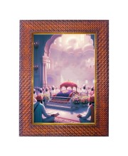 Swami Ramkrishna Paramhans Photo Frame 13X17 Inch Religious Wall & Table Decor Frame | Swami Ramkrishna Paramhans Spiritual Photo Frame For Home, Temple & Office | Decorative Hindu God & Goddess F
