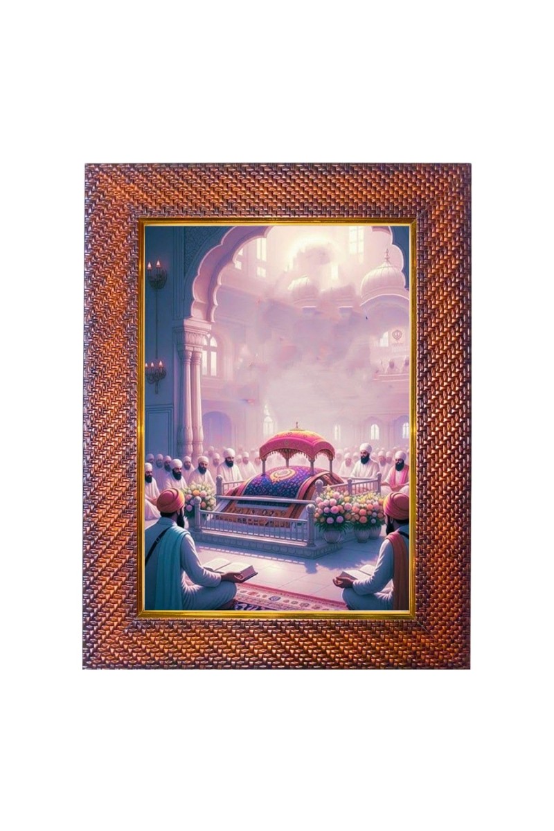 Swami Ramkrishna Paramhans Photo Frame 15X19 Inch Religious Wall & Table Decor Frame | Swami Ramkrishna Paramhans Spiritual Photo Frame For Home, Temple & Office (F18260X15X19)