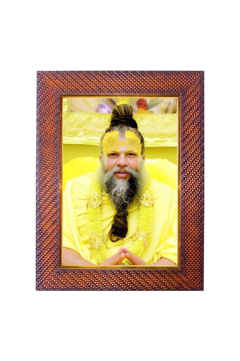 Adi Shankaracharya Photo Frame 15X19 Inch Religious Wall & Table Decor Frame | Adi Shankaracharya Spiritual Photo Frame For Home, Temple & Office (F18322X15X19)