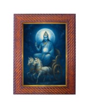 Lord Ayyapan Photo Frame 13X17 Inch Religious Wall & Table Decor Frame | Lord Ayyapan Spiritual Photo Frame For Home, Temple & Office | Decorative Hindu God & Goddess Frame (Pack Of 1) (F18213)
